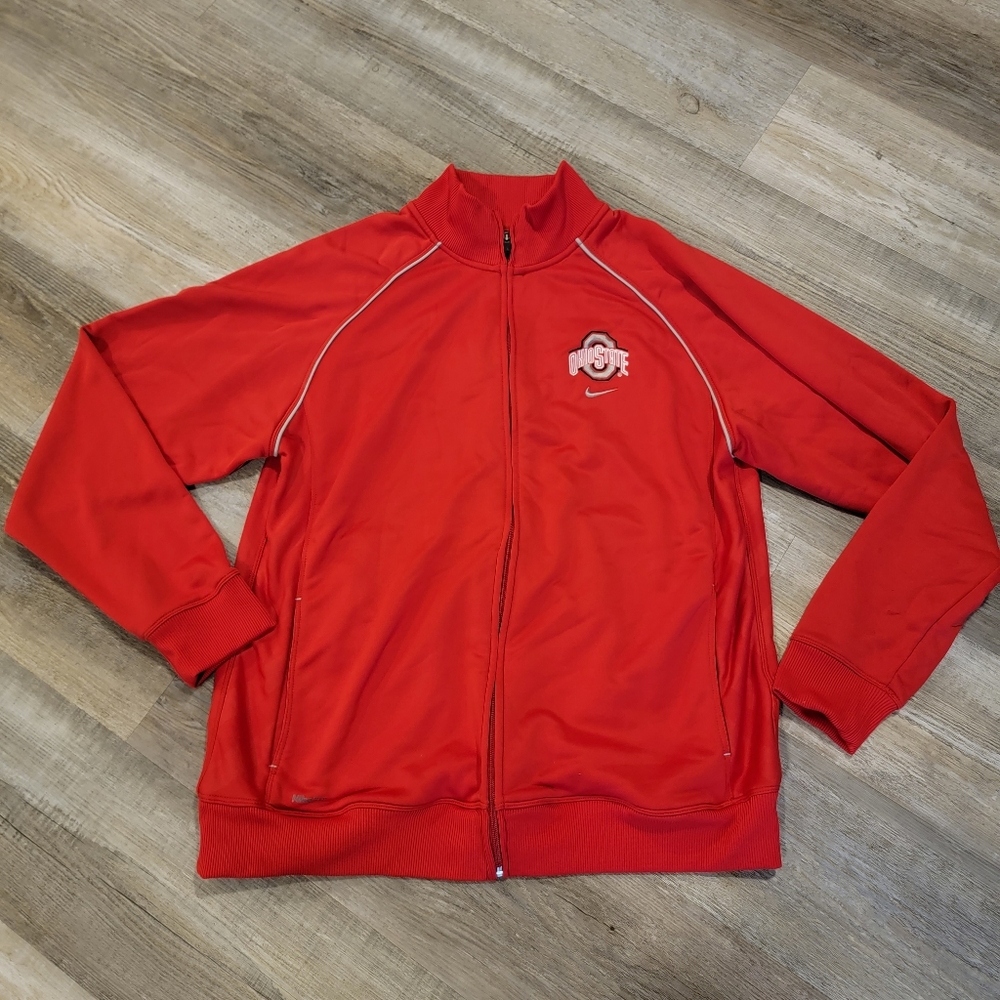 Ohio State Nike Red Zip Up Lightweight Jacket Men’s XL